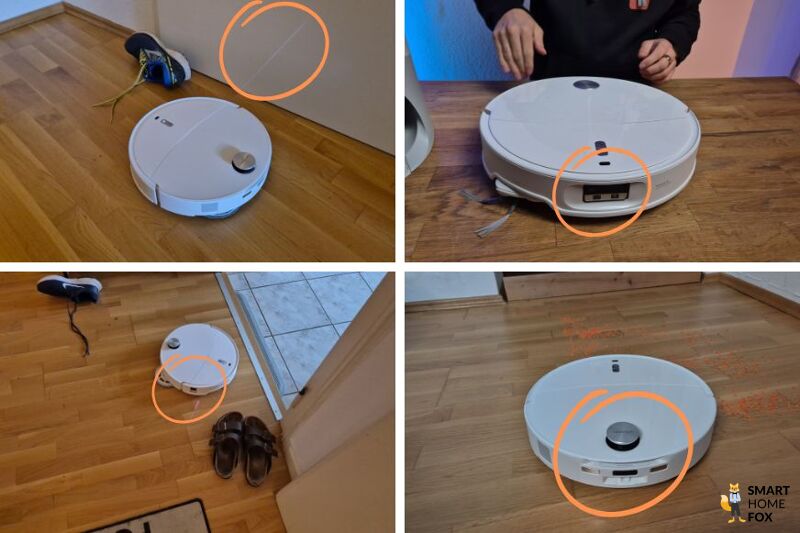 Der Roborock Qrevo Curv 2 Pro nutzt TOF-Kamera, Kamera und Lidar zur präzisen Navigation.